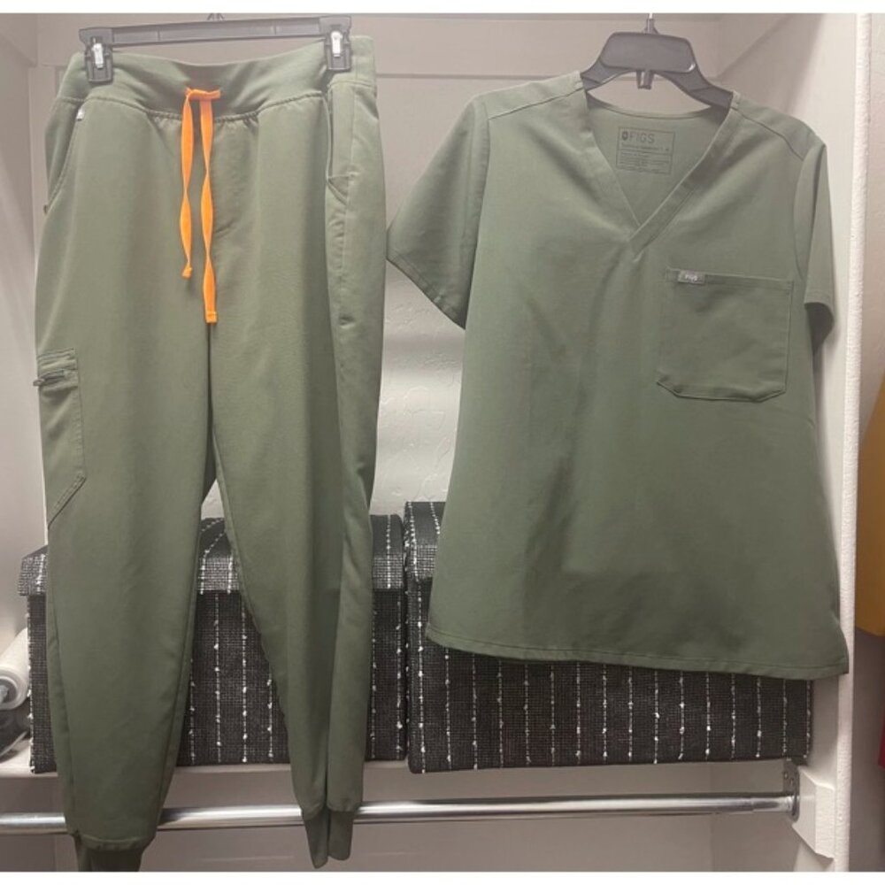 FIGS HIGH WAISTED ZAMORA JOGGERS (MOSS)
